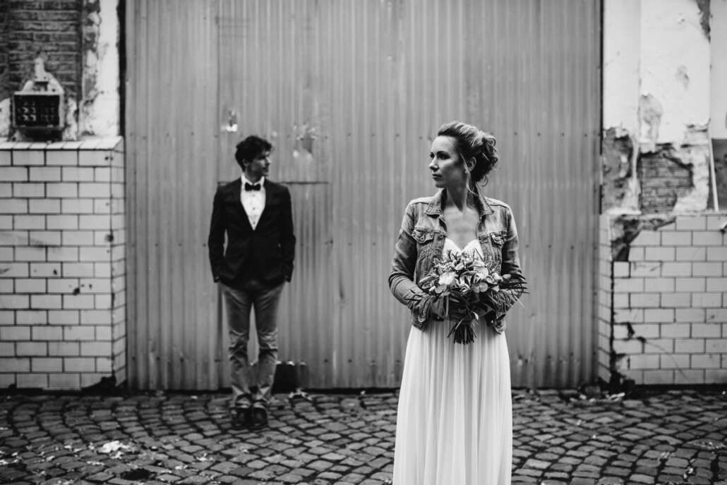 Hochzeitsinspiration Styled Shooting Industrial Chic Urban Wedding Brautpaar